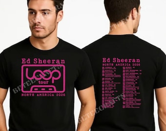 Loop Tour 2026 Noord-Amerika concertshirtontwerp (roze) – geïnspireerde fanart – digitale download