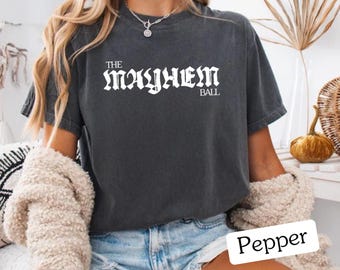 The Mayhem Ball T-Shirt – Gothic Event-Inspired Graphic Tee | S–XXL