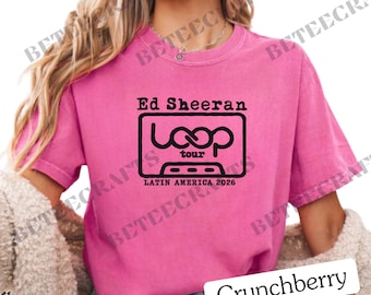 Ed Sheeran Loop Tour T-Shirt –DTF Print- Latin America 2026 Concert Graphic | S–5XL