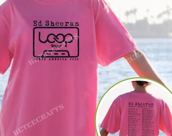 Ed Sheeran Loop Tour T-Shirt –DTF Print- North America 2026 Concert Graphic | XS–5XL