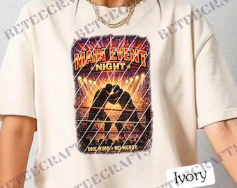 Main Event Night T-Shirt – Wrestling Ring Graphic | DTF Print | S–5XL
