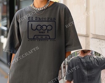 Ed Sheeran Loop Tour T-shirt –DTF Print- North America 2026