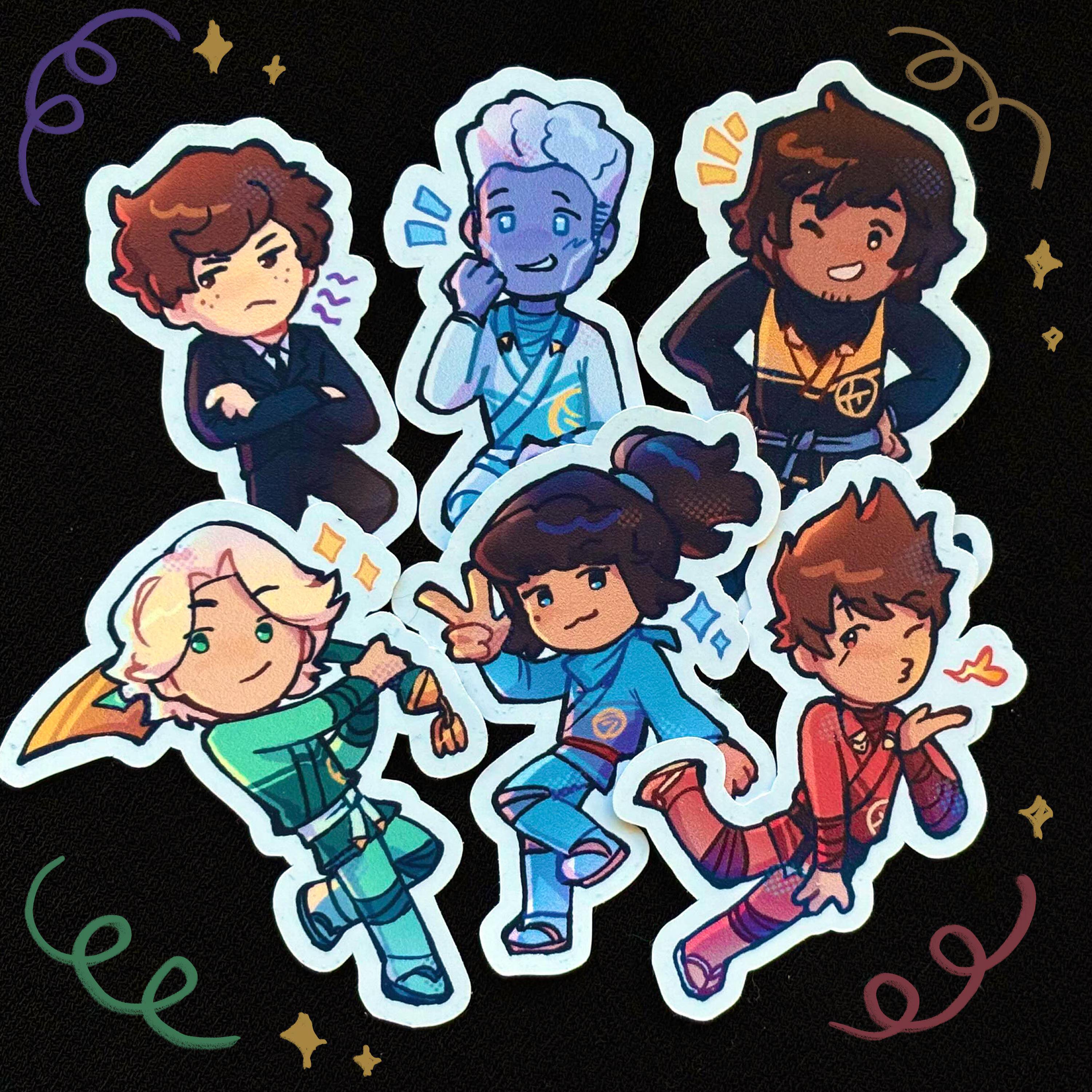 Ninja Dragons Rising Stickers