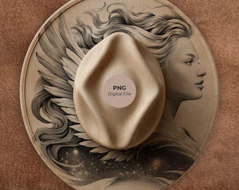 Bird Wings Hat Design for Women | Laser Template (PNG & PDF) - Commercial Use Ready