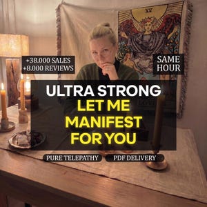 Let Me Manifest For You, Medium Reading, Psychic Reading, Personalized Ritual, Love, Luck, Career, for You, personalized, same hour