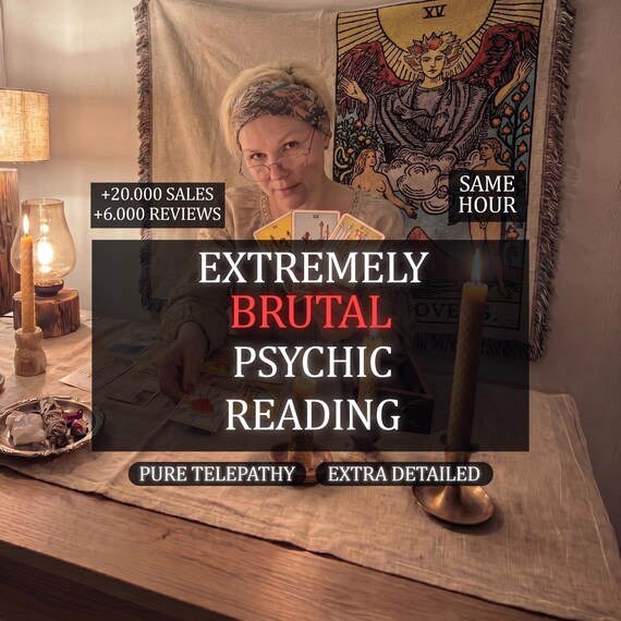 Same Hour Extra Detailed Brutal Tarot Reading, No sugar coating, Honest Brutal Psychic Prediction