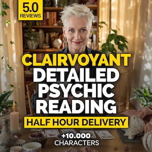 Same Hour Clairvoyant Reading, Psychic reading 1h, Telepathic Reading, Honest Psychic Reading, Psychic Spiritual Advices, No cards, No tools