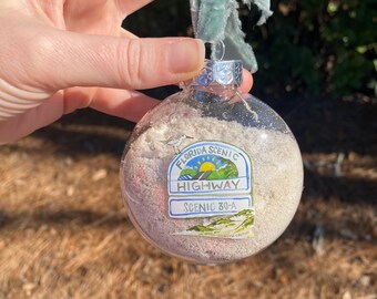 30a Florida Ornament - filled with sand form the beach, take home a piece of the back with you for Christmas!