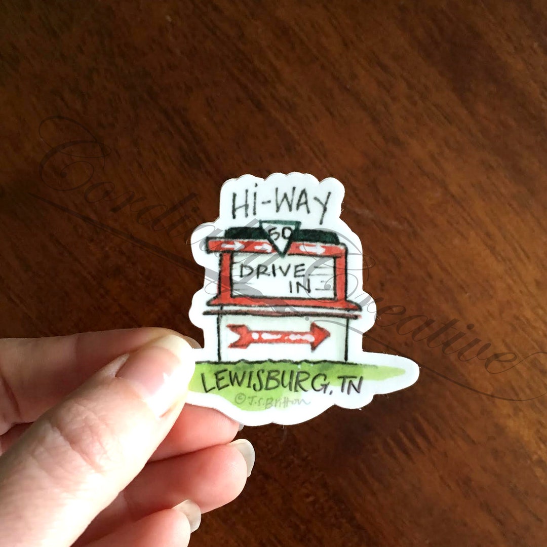 Hartway Sticker H-way 50 Drive in Vinyl Sticker, Small 2 Sticker That is Water and ...