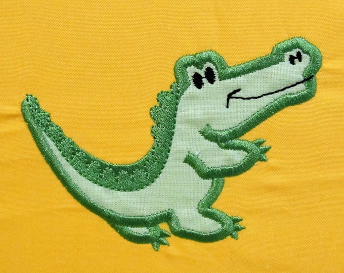 Little Awesome Crocodile Croc Alligator - Machine embroidery applique designs - 4, 5, 6 and 7 inches  INSTANT DOWNLOAD