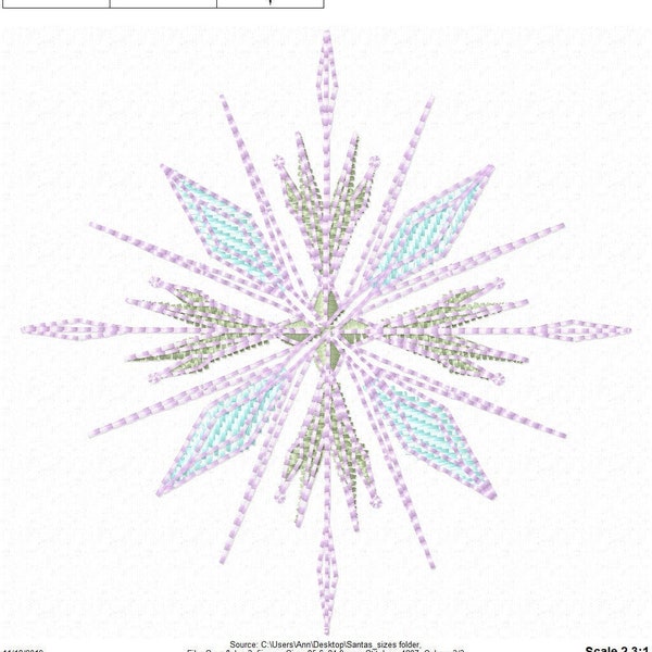 Frozen light stitch 2 snowflakes separate files machine embroidery designs multiple sizes for hoops 4x4, 5x7 INSTANT DOWNLOAD star snowflake