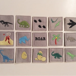 Memory game "Dinosaurs" machine embroidery design, children game embroidery, jurassic dino, download for 4x4, 5x7 and 6x10 INSTANT DOWNLOAD
