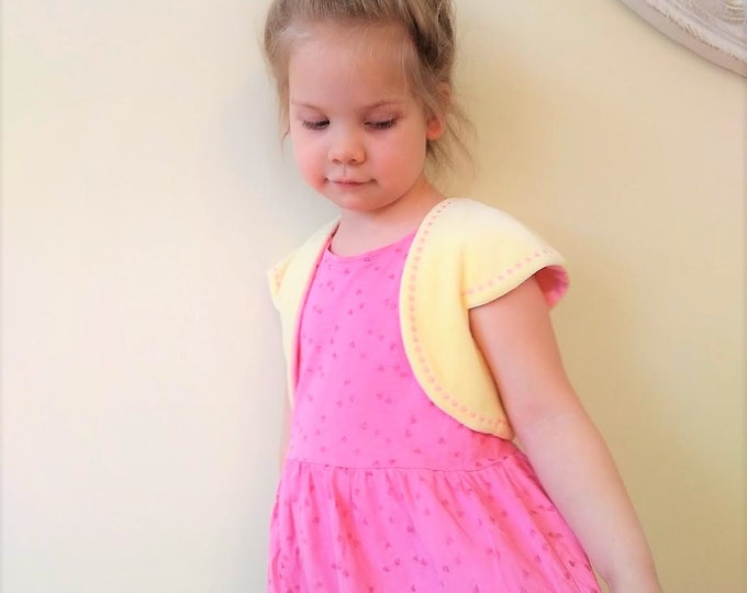 Awesome simply princess vest bolero jacket In the hoop Jacket ITH embroidery project machine In-the-hoop embroidery designs 2, 3, 4, 5 Years