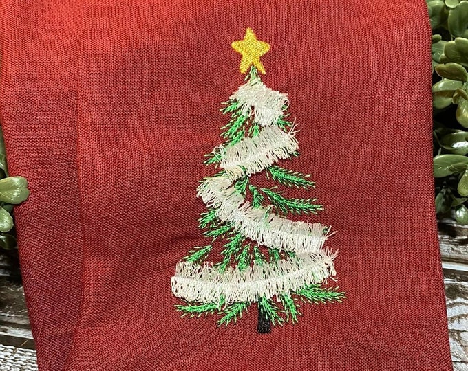 Fringed fluffy Christmas tree ITH in the hoop cute fluffy fringed spruce machine embroidery designs in assorted sizes kids funny merry Xmas