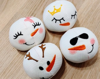 NEW ultimate Simply Snowball all In The Hoop, Snowball for playing in snow fight ITH embroidery, Machine Embroidery designs, in one step ITH