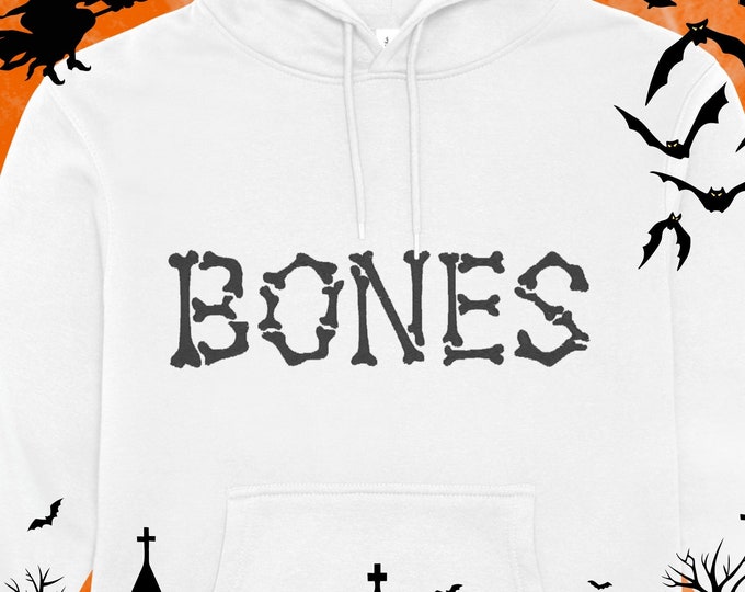 Halloween Spooky Bones Font scary alphabet letters from Skeleton Bones machine embroidery designs Boo font monogram sizes 1 up to 3.7inch BX
