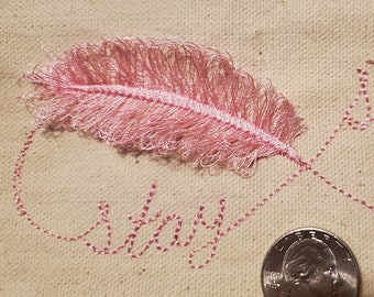 Stay Strong Fringed Feather machine embroidery designs bold Saying tattoo fringe in the hoop for hoop 4x4 and 5x7 Fuzzy Fluffy Feather