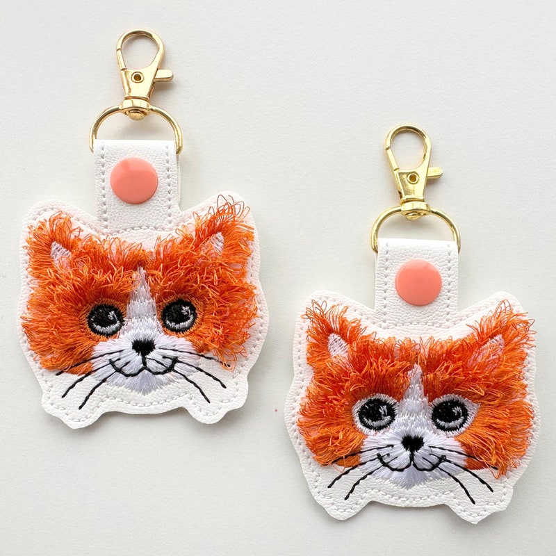 Cat Fluffy Key Rings - Etsy UK
