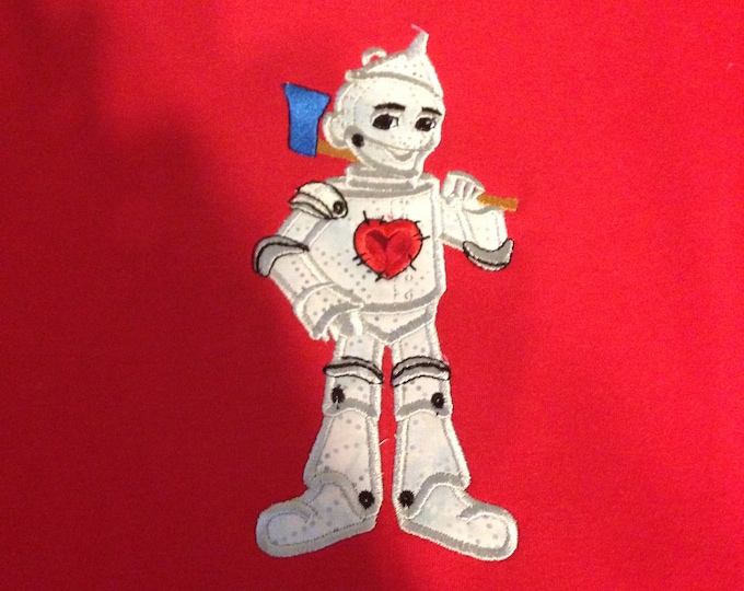Tin Woodman - The Wonderful Wizard of Oz  - machine embroidery applique designs - 5x7, 6x10