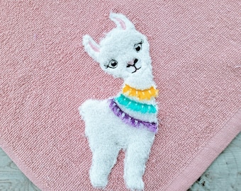 Little Llama with tassels, fringed tassel applique Lama boho ITH in the hoop machine embroidery design sizes 4x4, 5x5, 6x6, 8x8 applique