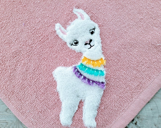 Little Llama with tassels, fringed tassel applique Lama boho ITH in the hoop machine embroidery design sizes 4x4, 5x5, 6x6, 8x8 applique