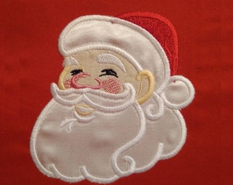 Weihnachtsmann und Mrs Claus Applikation Set Frohe Weihnachten Stickmuster Stickdatei Set 2 verschiedene Stickmotive für den 10x10 und 13x18 Rahmen