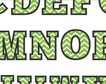 Chevron Monogram applique Font machine embroidery Chevron applique designs, Chevron alphabet - 2, 3, 4 inches stitch out video