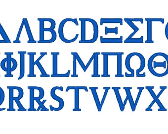Fraternities and sororities Greek satin stitch mini alphabet ABC, theta alpha omega alpha kappa alpha, mini font machine embroidery designs