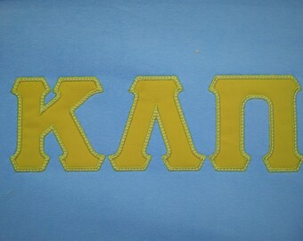 Whole Greek font, alphabet, ABC, letters 1 step applique - 2 colors Greek font sororities, applique Font machine embroidery applique designs