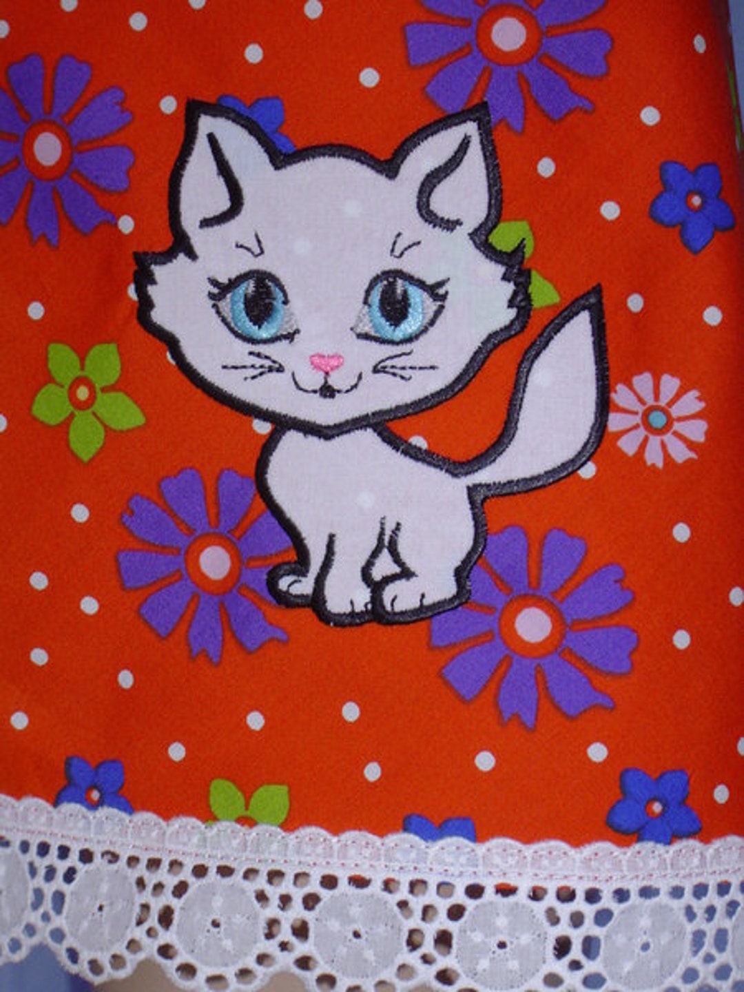 Kitty Cat Machine Embroidery Applique and Fill Stitch Designs INSTANT ...