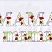 Light Poppy Red Rose Floral Font Flower Alphabet Uppercase and ...