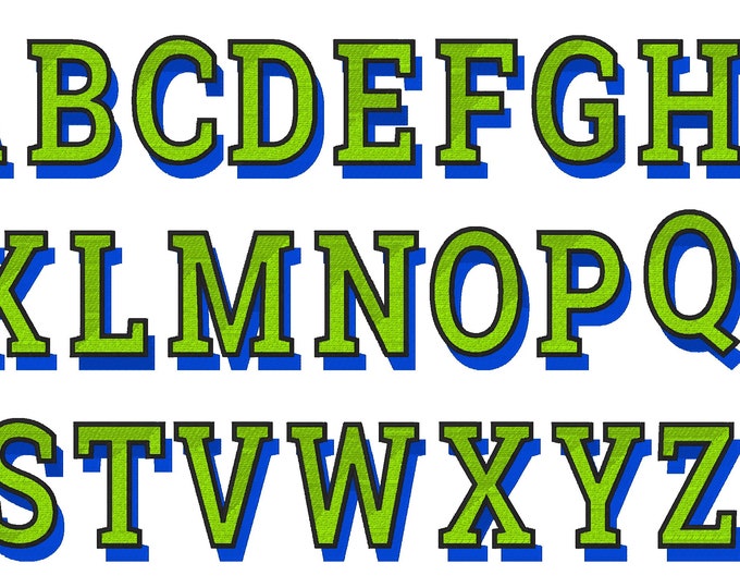 Summer monogram set tassel circle monogram frame and alphabet BX included shadow solid font 2 colors outline machine embroidery designs