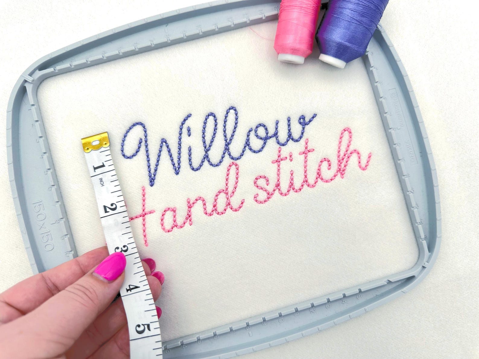 Handwritten Script FONT Soft Touch Hand Stitch Effect Bean Stitch ...