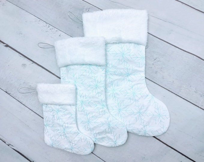 Quick 5 MIN project - Christmas Stockings with cuff Sock advent Easy and quick In The Hoop ITH machine embroidery designs for hoop 5x7, 6x10