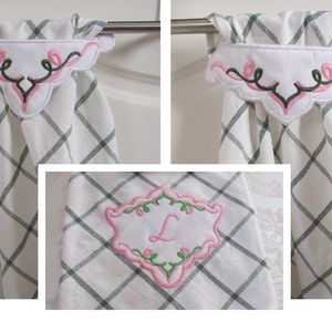 ITH Towel Topper Set with Monogram Frame & Font – 5x7 Machine Embroidery Designs – Lined In-The-Hoop Project