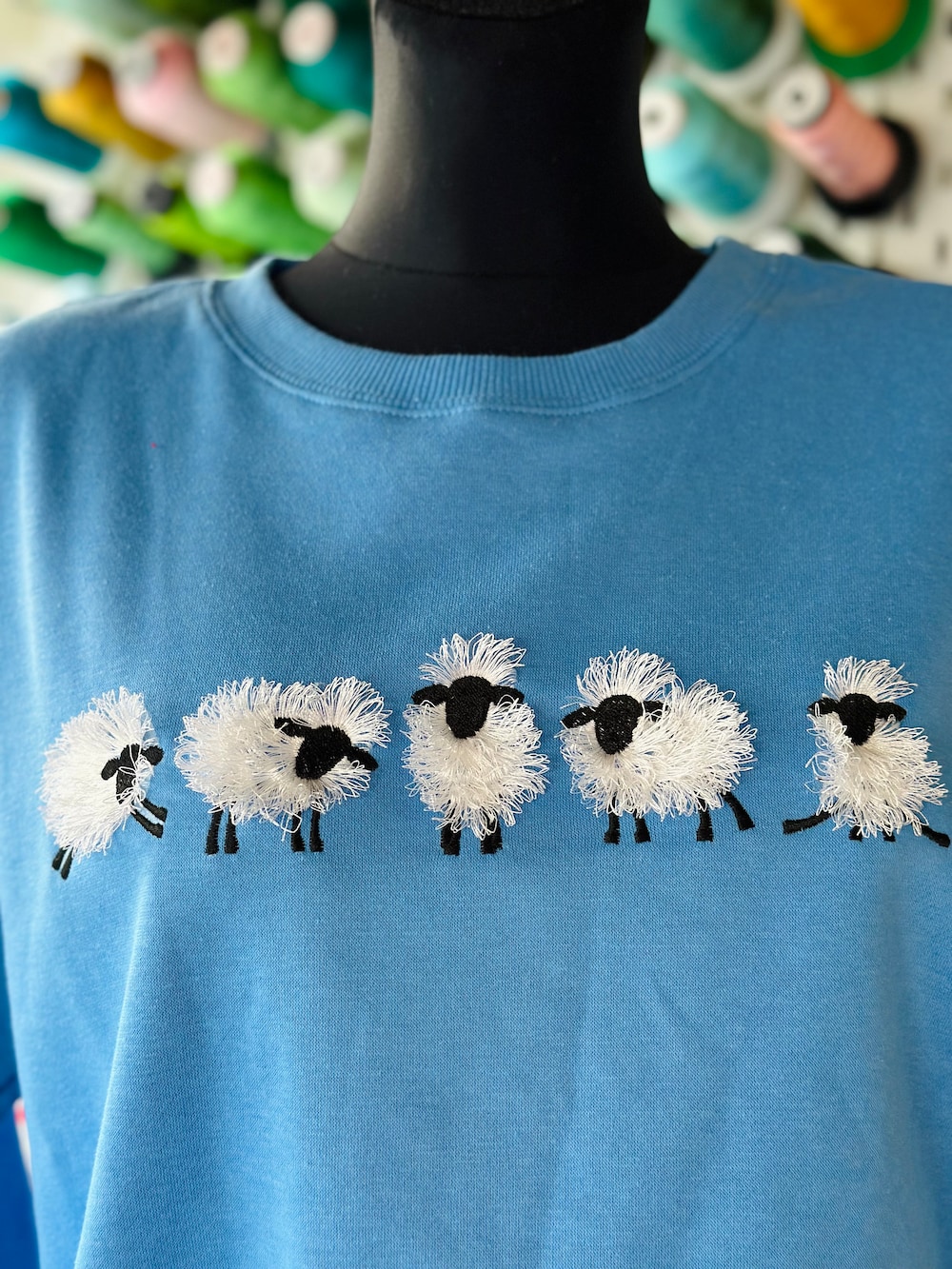 Fuzzy Sheep Lamb Set Of 5 Types And 5 Sheep In Row Fringed Machine Embroidery Designs Farm Shirt Sweatshirt Embroidery Funny Animal Sweater Livingmall