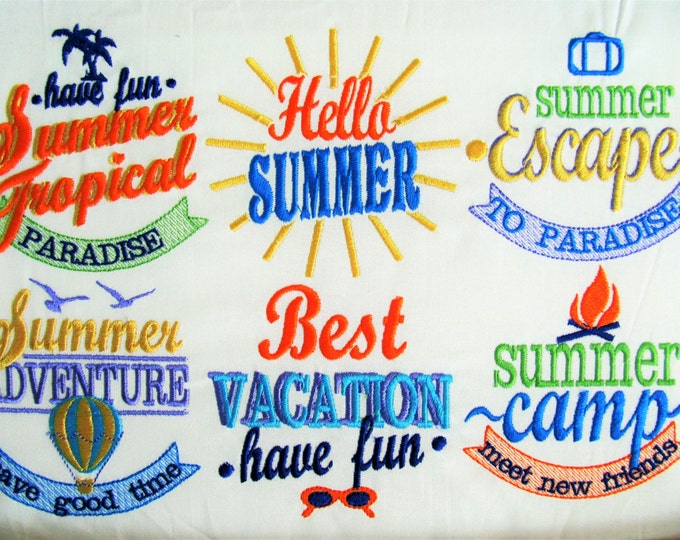 DISCOUNT 30 % Summer sun lovin holidays paradise quotes embroidery designs for towels awesome summer travel gifts - embroidery designs