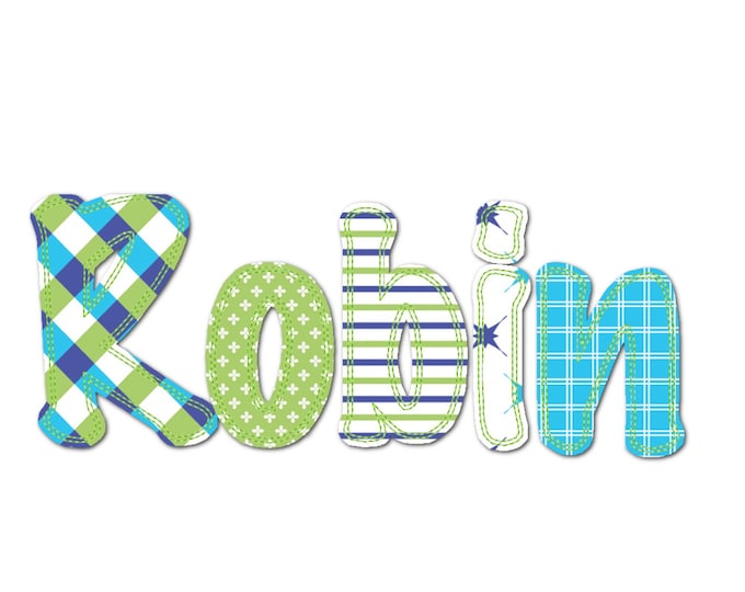 BX included! Kids Free Edge Raggedy Applique Alphabet Font machine embroidery designs sizes 1.5, 2, 3 up to 5.5  Uppercase, lowercase