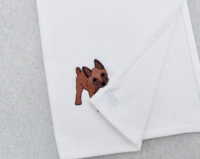 Lovely playing Belgian Malinois Puppy Dog Mama kitchen dish towel animal Thief machine embroidery designs ITH in the hoop Belgian Tervuren