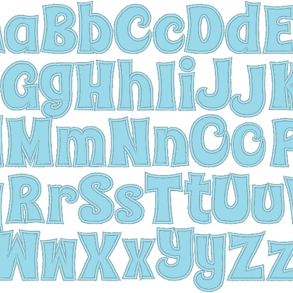 Monogram applique Font machine embroidery applique designs, monogram, alphabet 1.5, 2, 3, 4" uppercase lowercase letters and punctuation BX!