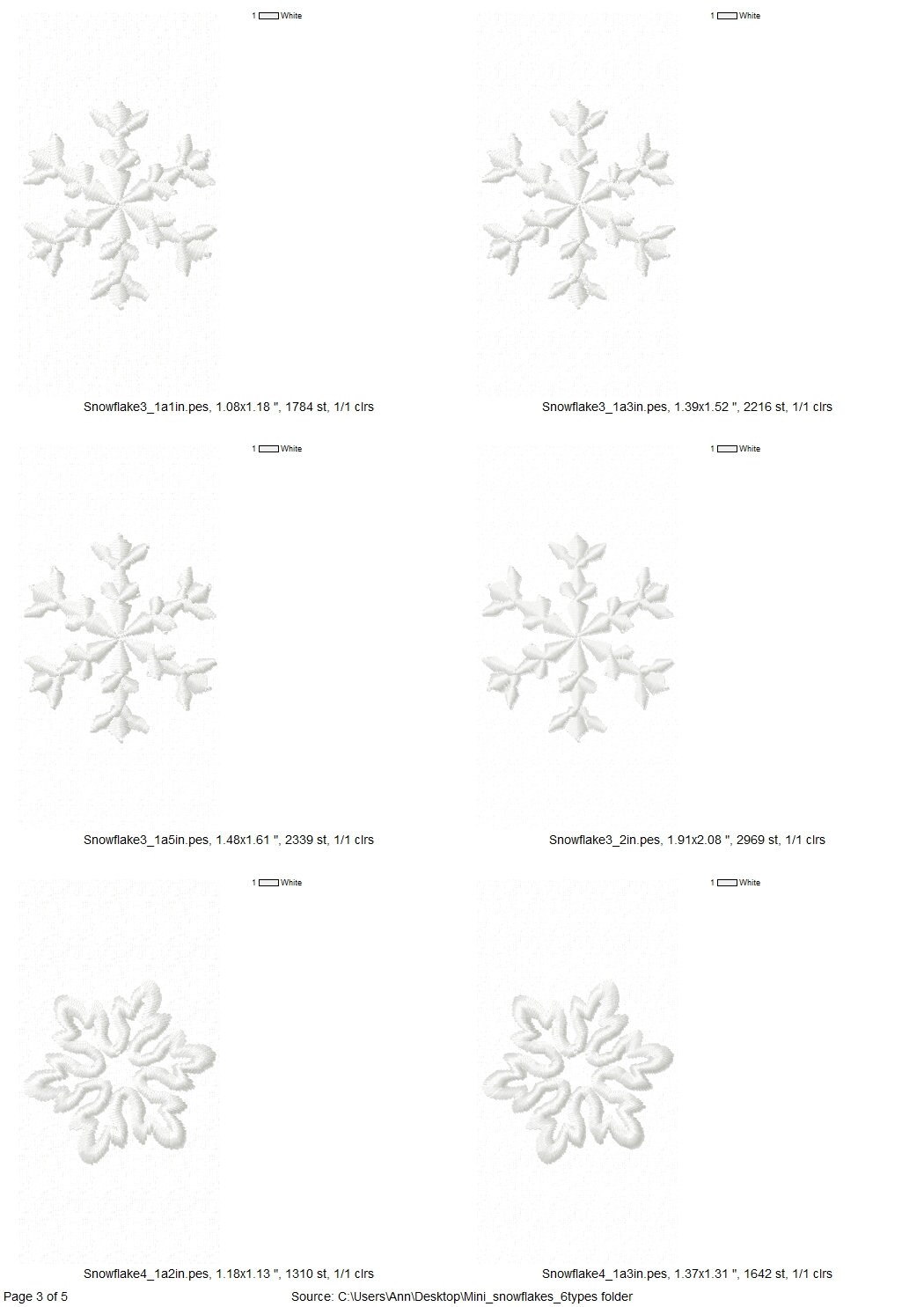  Unique Glittery Snowflake Cutouts, Assorted Designs