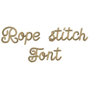 Cowboy Rope Writing Rope FONT Embroidery Cowboy Alphabet Machine Embroidery Designs With ...
