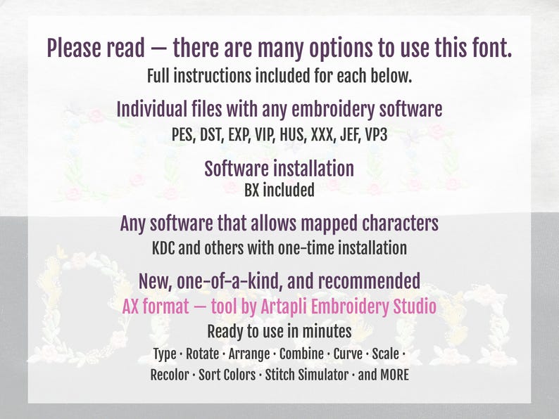Fringed Rose Floral Font — Please read, usage guide (read)