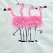 Fringed fluffy chenille Flamingos, flock of flamingos machine embroidery designs flamingo for hoop 5x7, 6x10 awesome fringe fur flamingos 