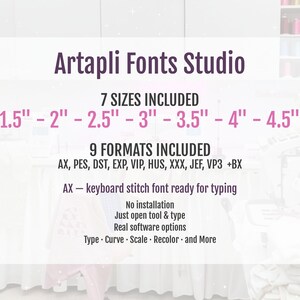 Diana Monogram Font Applique — Alphabet sizes (1)
