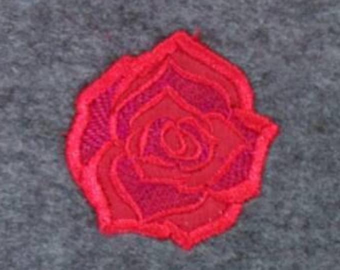 MINI rose, roses applique mini design, rose applique mini embroidery INSTANT DOWNLOAD