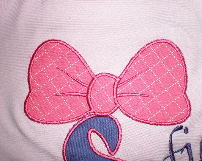 Minnie Bow - machine embroidery applique and fill stitch design - 1, 1 1/2, 2, 3, 4, 5 and 6 inches