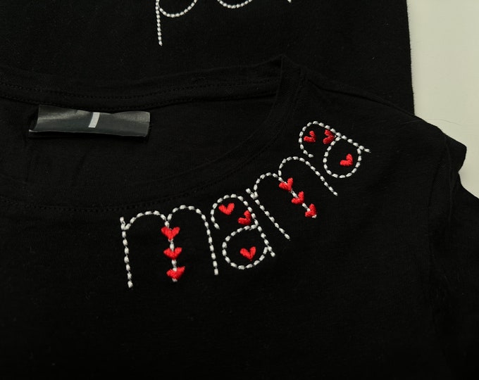 Heart Font puff bean stitch line Font machine embroidery designs assorted mini sizes handwritten script Valentine Font alphabet letters, BX