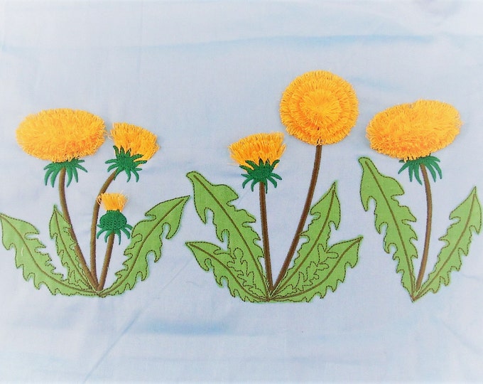 Dandelion awesome mini sizes collection - 7 designs - machine embroidery designs, for hoop 4x4  In the hoop summer flower embroidery design