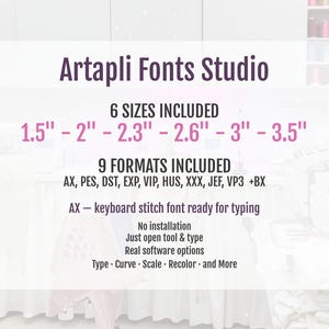 Fringed Rose Floral Font — Alphabet sizes (1)